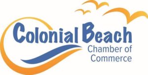 Colonial Beach Chamber of Commerce logo representing a local business organization supporting the Colonial Beach, Virginia community.