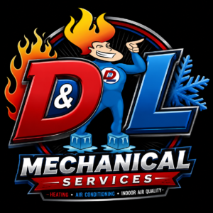 D & L Mechanical Services heating and air conditioning company logo