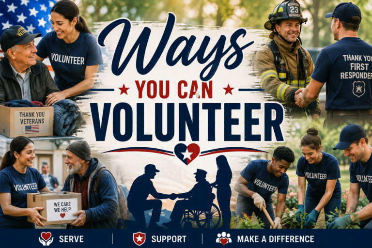 Become a Volunteer and Support Veterans and First Responders